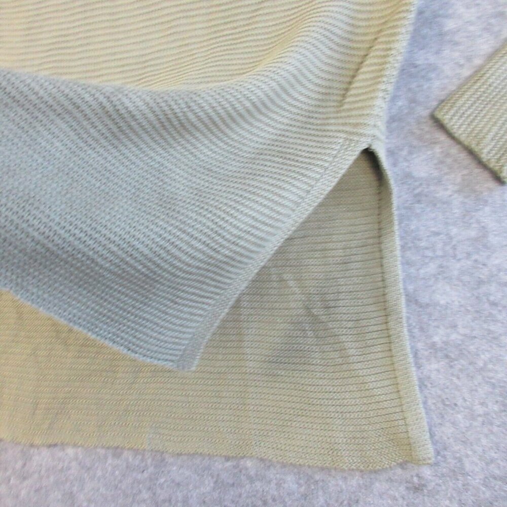 Pact Womens Funnel Neck Sweater Tunic XS Split Hem Organic Cotton Green 440 - Picture 6 of 11